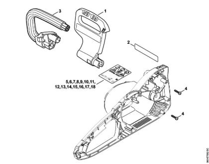 Elektricne motorne žage (MSE) MSE 210 C-BQ Å citnik za roke, cevni rocaj della Marca Stihl